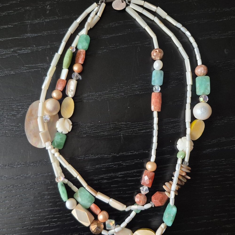 Vintage Unique Beaded Necklace